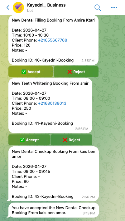 Automatisation Telegram